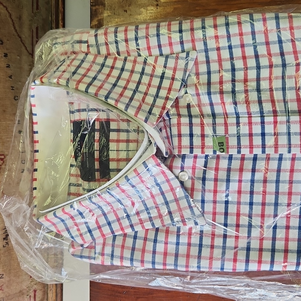 Charles Tyrwhitt Blue/Red Stripe Classic Fit L